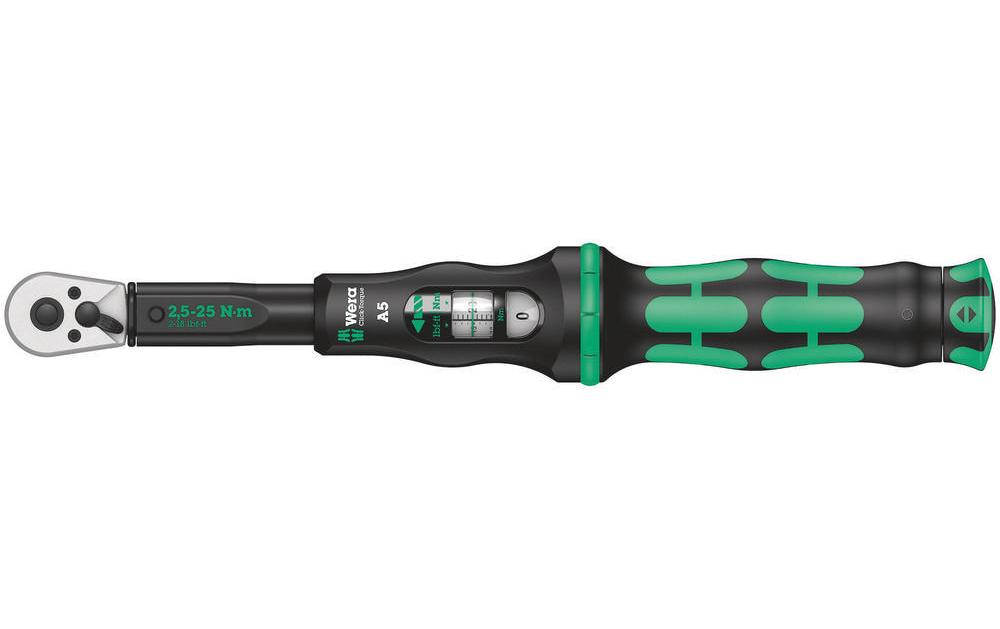 Drehmomentschlüssel 1/4" Click-Torque mit Umschaltknarre WERA