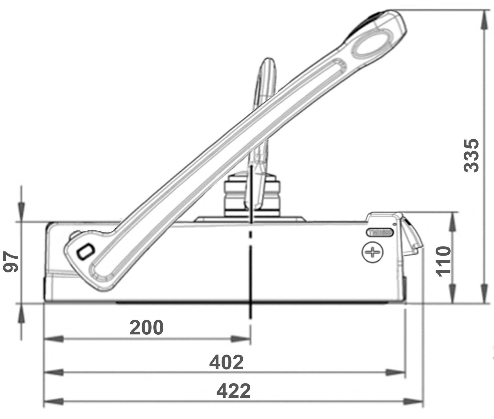 Permanent-Lasthebemagnet ALFRA TML 1000 41700