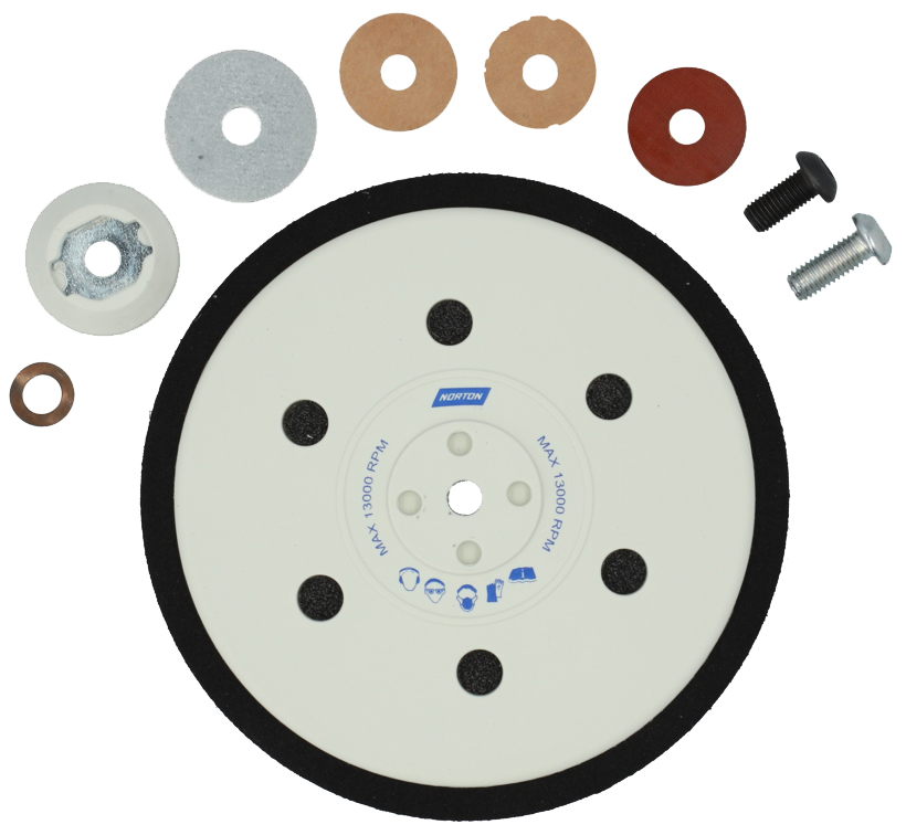 Klett-Stützteller Norton Pro ungelocht 5/16" & M8