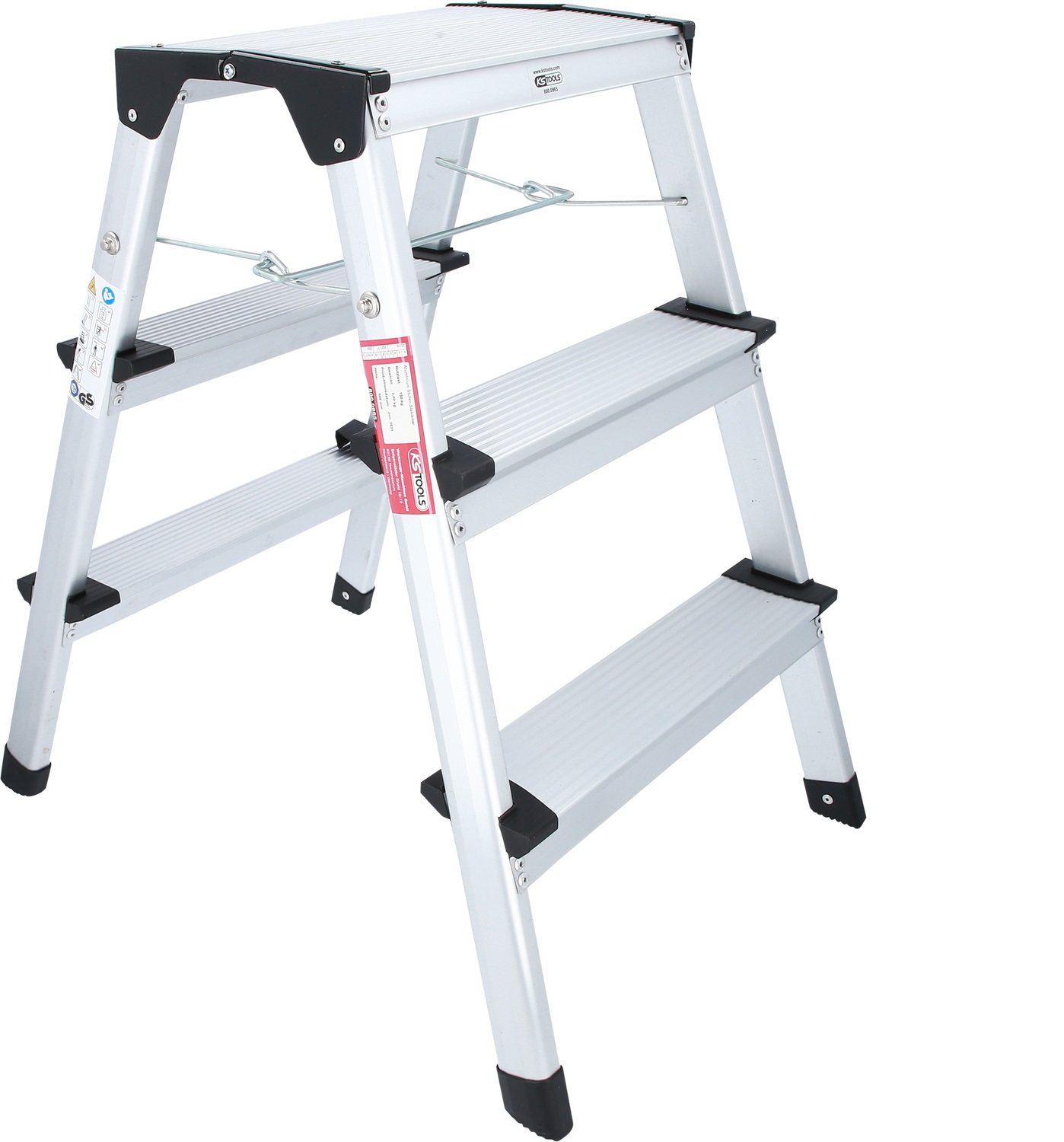 Aluminium-Stufen-Stehleiter KS TOOLS