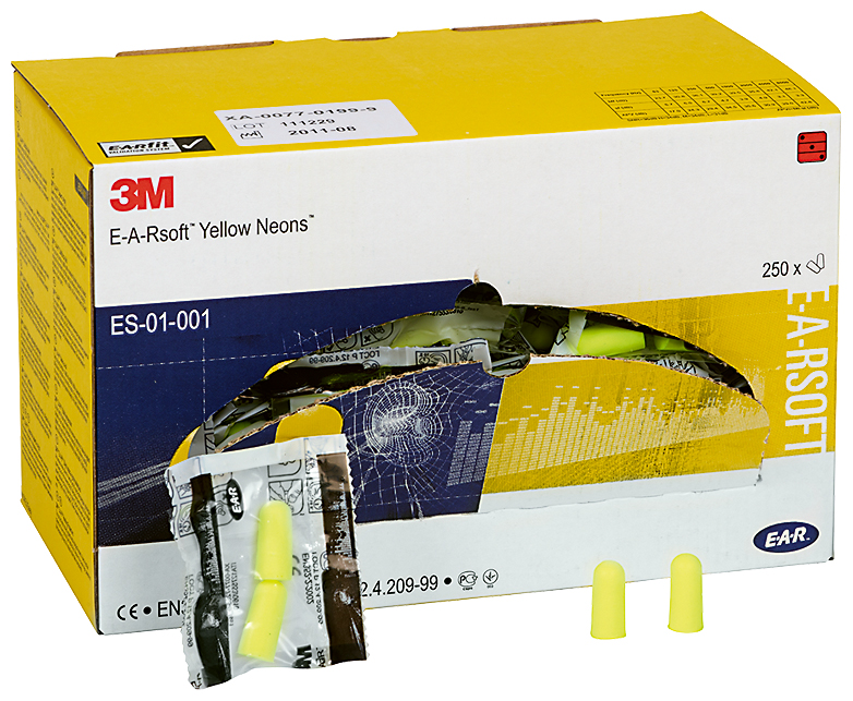 Gehörschutzstöpsel EARSOFT NEONS 36dB, Box à 250 Paar