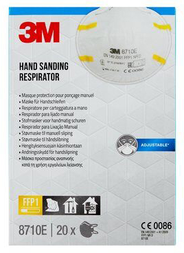 Feinstaubmasken 3M™ 8710E FFP1, Packung à 20 Stück