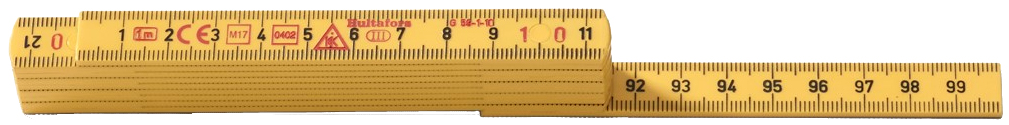 Gliedermeter 1 Meter aus Kunststoff