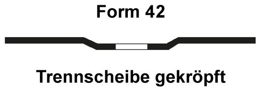 Form 42 Trennscheibe gekröpft
