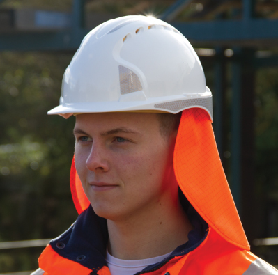 Nackenschutz UV50+ zu Schutzhelm EVO 3 und EVO 3R