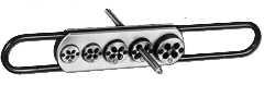 Schneideisenhalter MAN kompl. mit Schneideisen HSS
