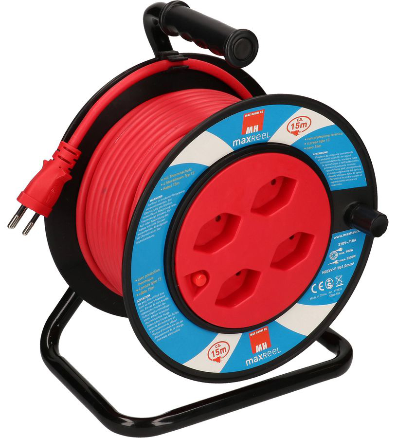Kunststoff-Kabelrolle MINI mit Kunststoffkabel 15 m