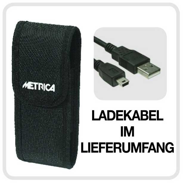 Distanzmesser METRICA FLASH DOUBLE Laser Ladekabel