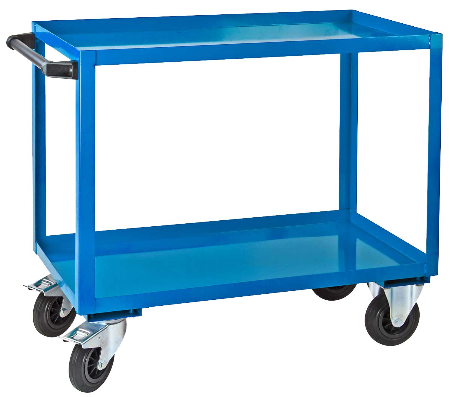 Montagehilfswagen METEC mit 2 Etagen, blau (RAL 5012)