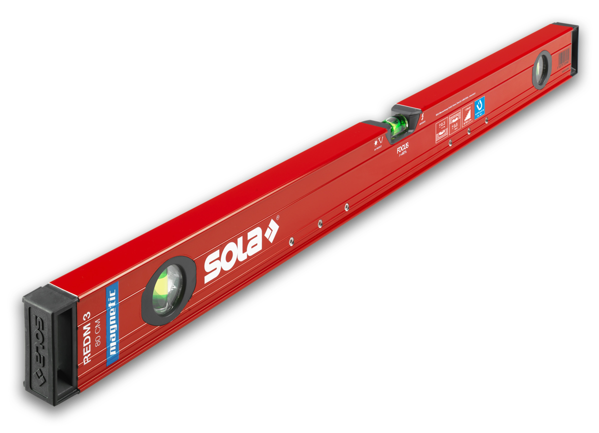 Wasserwaage ALU RedM 3 mit Magnet SOLA