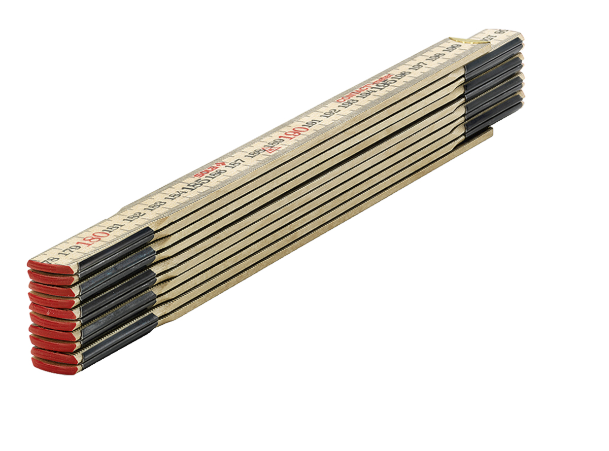 Gliedermeter 2 m (Kontakt-Meter) aus Holz
