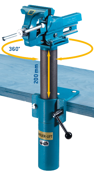 Schraubstock-Lift zu Parallelschraubstock HEUER-FRONT