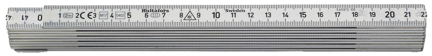 Gliedermeter 2 m aus Aluminium