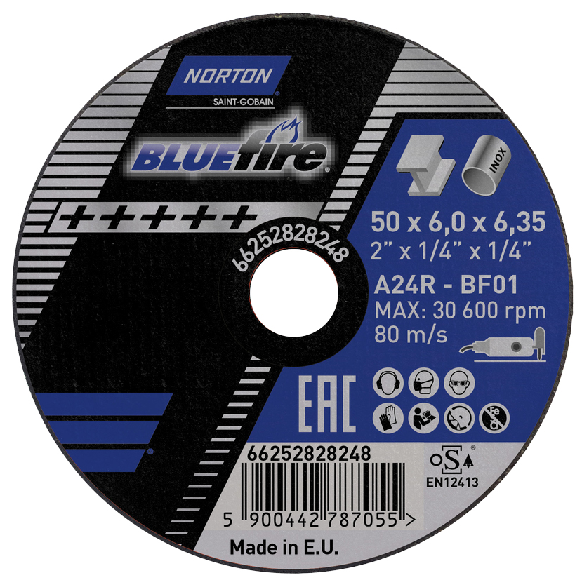 Mini-Schruppscheibe NORTON BLUEFIRE für Metall/Inox