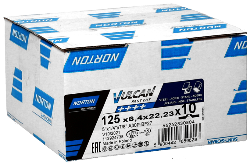 Schruppscheibe NORTON VULCAN FAST CUT für Metall/Inox