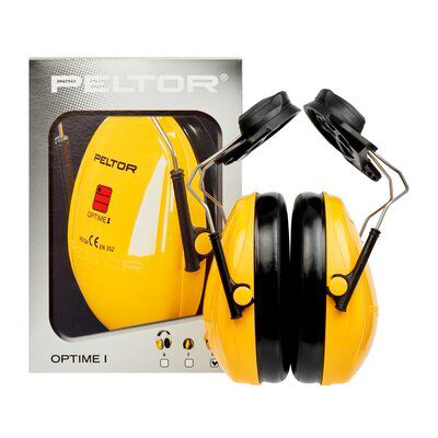 Kapselgehörschutz OPTIME I H510P3E, gelb, 26dB. für Helmbefestigung System 30 mm Steckschlitze