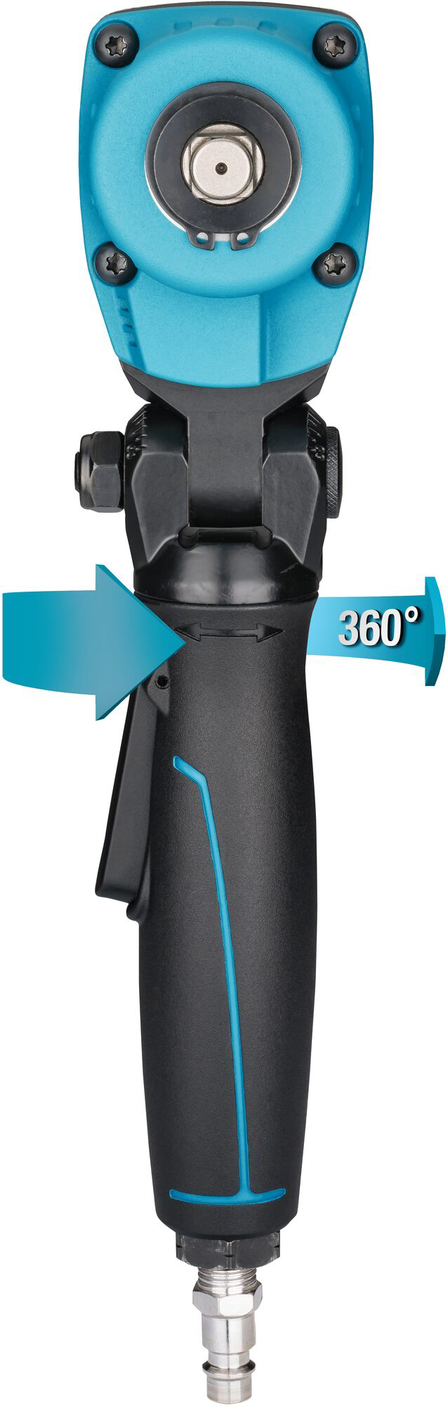 Druckluft-Schlagschrauber 1/2" Twin Turbo dreh- und Schwenkbar, 360° Hazet