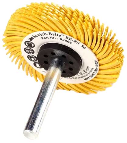 Reinigungsbürste 3M Scotch-Brite Radial Bristle Brush BB-ZS mit Schaft 62965 62968