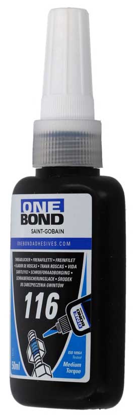 Demontierbare Gewindesicherung mittelviskos OneBond 116 50 ml 78072764220 Loctite 243 medium