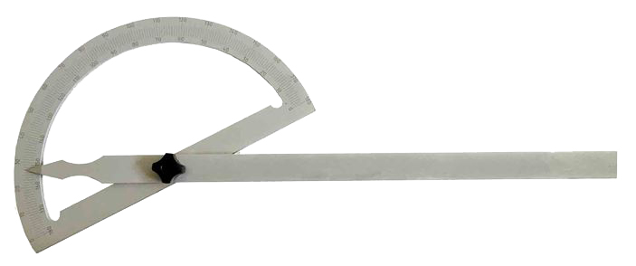 Gradmesser aus Stahl mattverchromt