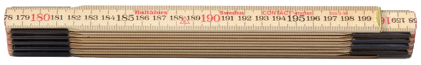 Gliedermeter 2 m (Kontakt-Meter) aus Holz