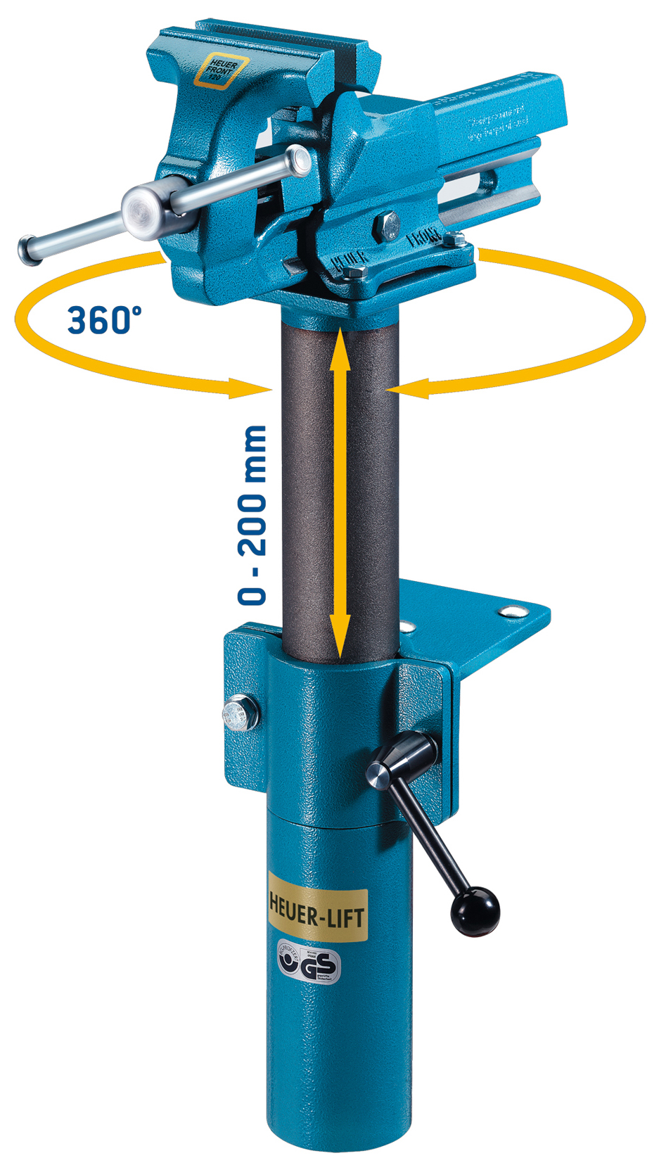 Schraubstock-Lift zu Parallelschraubstock HEUER-FRONT